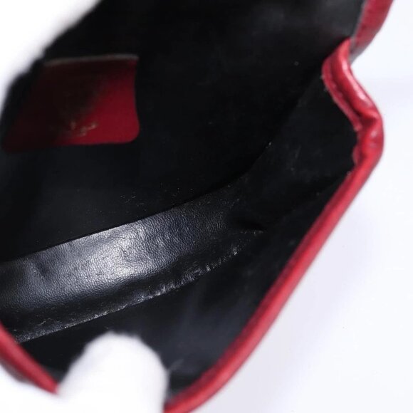 GUCCI Shoulder Bag Leather Red Auth 145949 - Picture 12 of 16